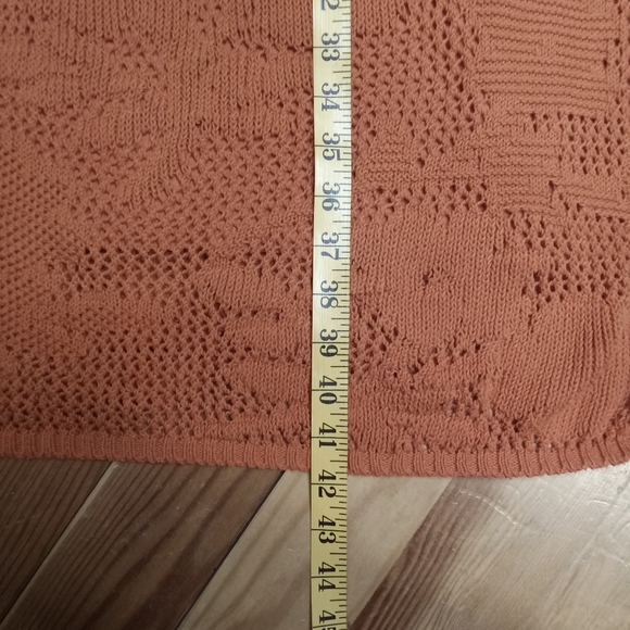 Anthropologie Mauve Sweater Dress Orange Floral - Picture 11 of 11